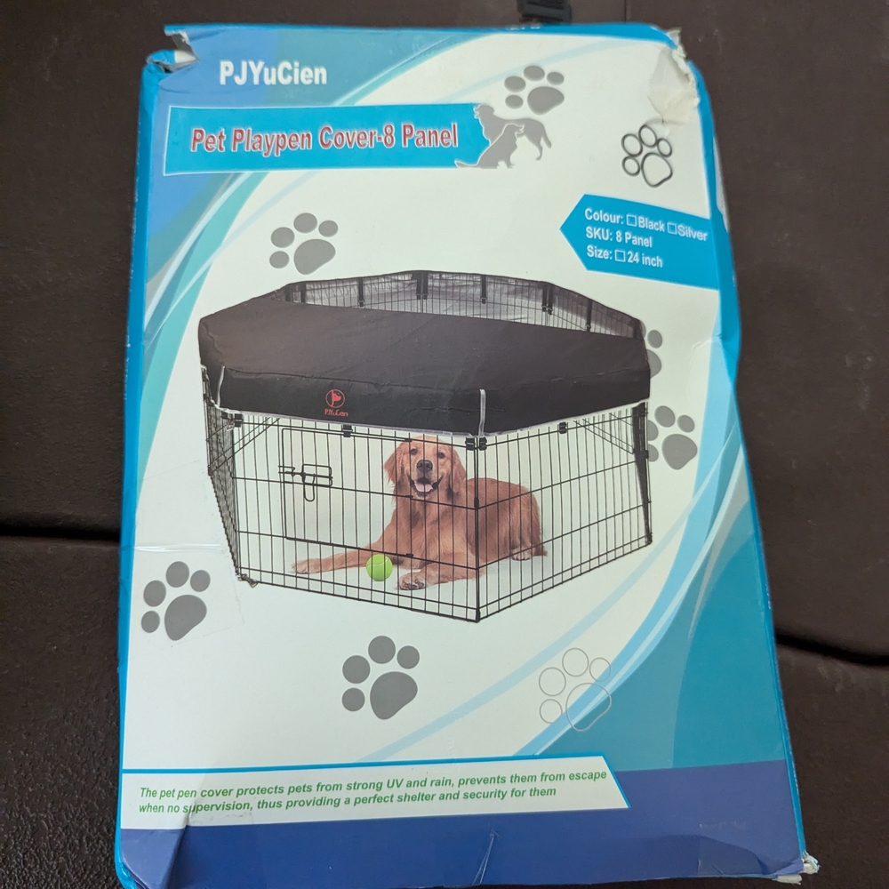 PJYuCien Pet Playpen Cover 8 Panel